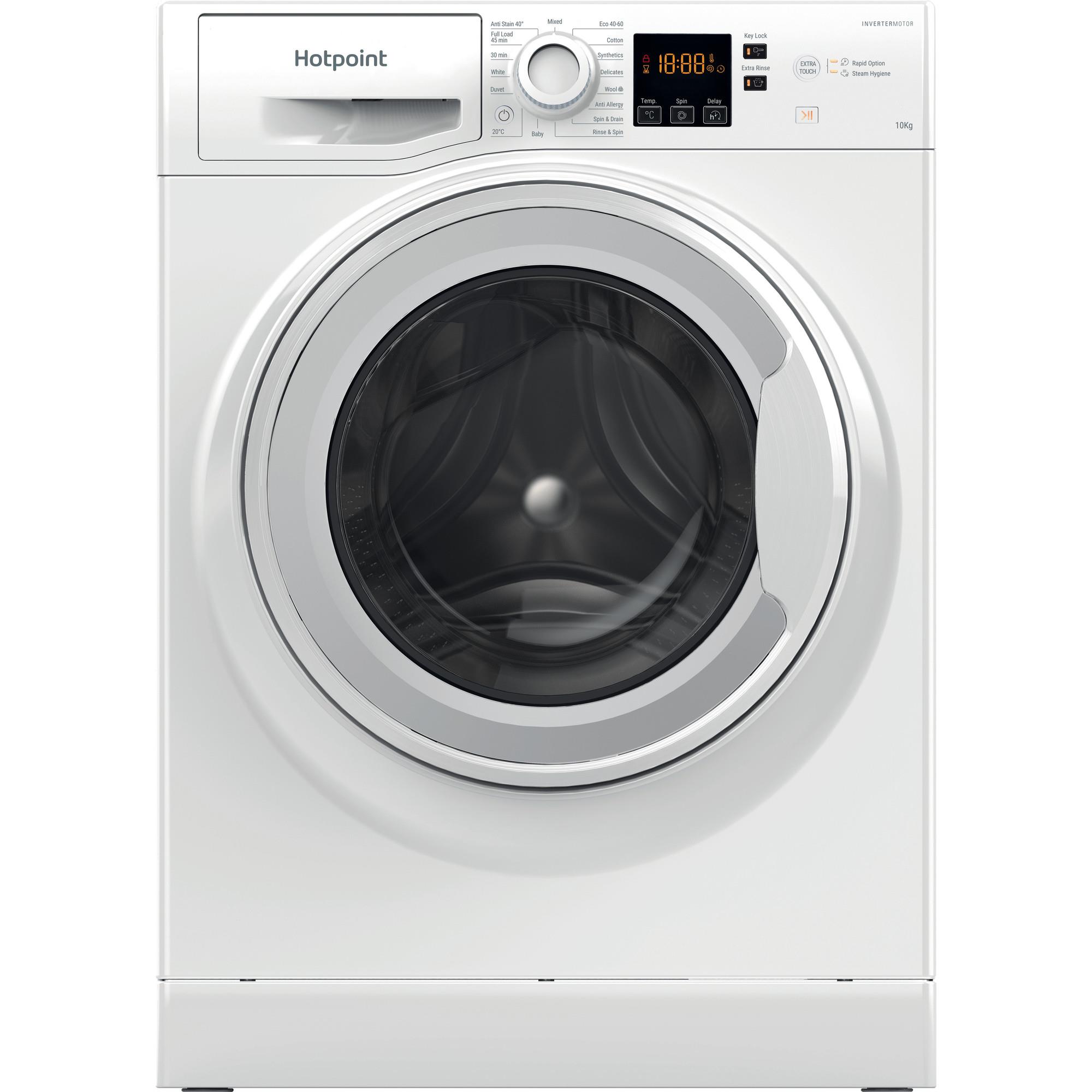 Hotpoint NSWM 1046 W UK Anti-Stain 10kg 1400rpm Washing Machine - White