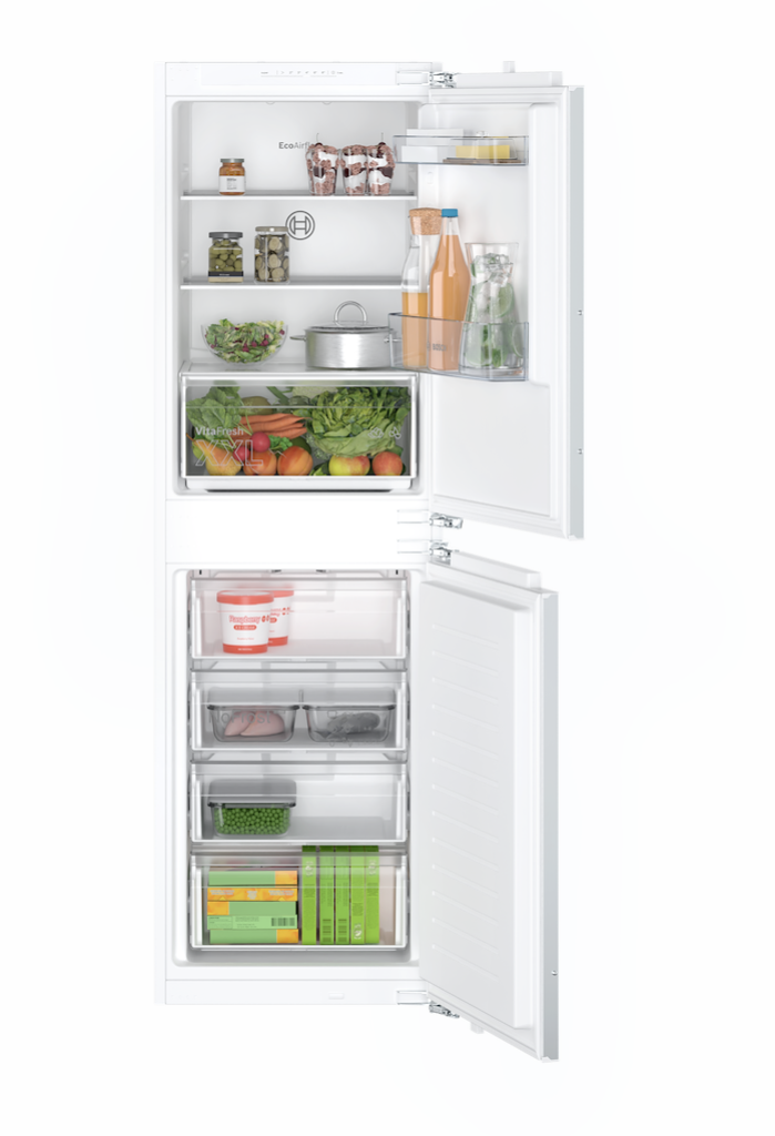 Bosch KIN85NFE0G, Built-in fridge-freezer with freezer at bottom