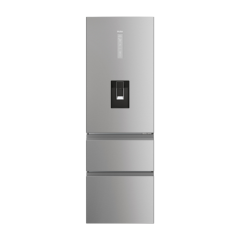 Haier HTW5618DWMG 3 Door Fridge Freezer - Silver - D Rated